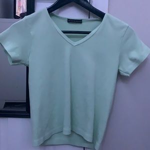 Brandy Melville Green Crop Top